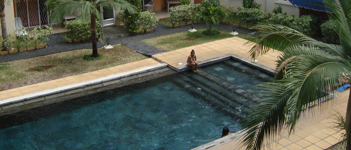 Le Tamarinier complexe appartements Flic en Flac piscine